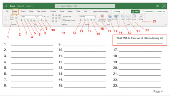 Preview of Microsoft 365 - Excel Ribbon Labeling Worksheets / Slides