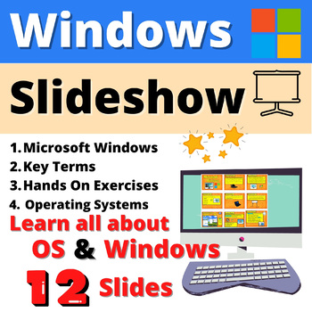 Preview of Windows Operating System Microsoft Slideshow Notes Editable