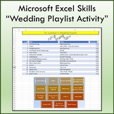 Wedding Playlist Activity for Teaching Microsoft Excel Skills