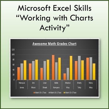 Preview of Working with Charts Lesson Activity for Teaching Microsoft Excel