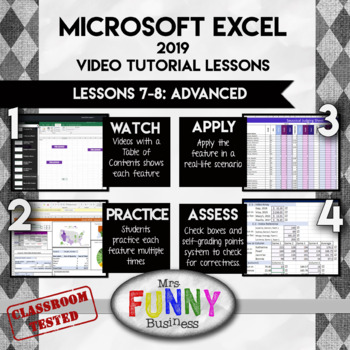 Preview of Microsoft Excel 2019 Lessons 7-8 - Expert Features
