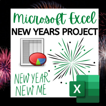 Preview of Microsoft Excel Activity New Year's Themed