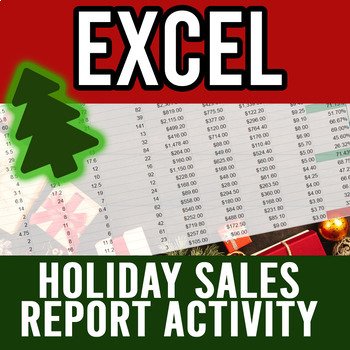 Preview of Microsoft Excel Holiday Project - Christmas Sales Analysis Activity