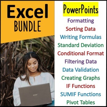 Preview of Microsoft Excel Lessons PowerPoint BUNDLE