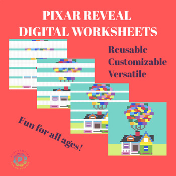 Preview of Microsoft Excel Pixar Reveal Worksheets