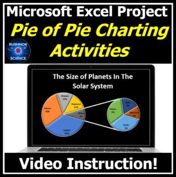 Preview of Microsoft Excel Project Pie of Pie Graphing & Charting Activities