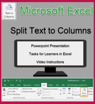 Preview of Microsoft Excel Splitting Data into separate Columns