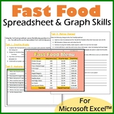 Microsoft Excel Spreadsheet and Graph Skills Digital Resou