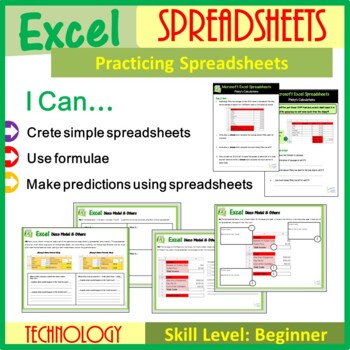 Preview of Microsoft Excel Practicing Spreadsheets