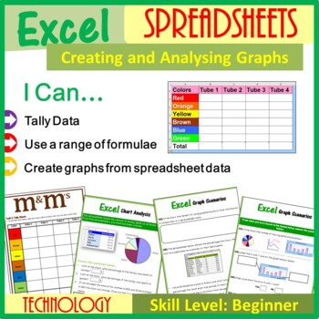 Preview of Excel Spreadsheets – Creating & Analyzing Graphs