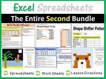 Preview of Microsoft Excel Spreadsheets Lesson Plans Bundle - Computer Applications