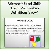 Vocabulary Definitions Slideshow for Teaching Microsoft Excel