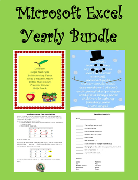 Preview of Microsoft Excel YEARLY Bundle Digital