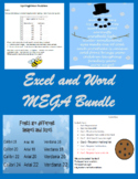 Microsoft Excel and Word MEGA Yearly Bundle Digital