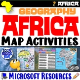 Microsoft | Geography of Africa Map Practice Activities | 