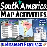 Microsoft | Geography of South America Map Practice Activi