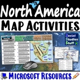 Microsoft | North America Map Activities | USA Canada Mexi