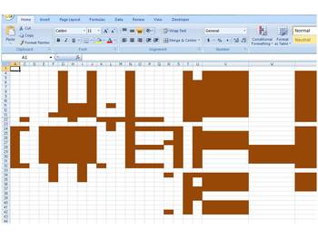 Preview of Microsoft Office Excel Hidden Thanksgiving Message Activity