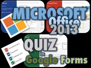 Preview of Microsoft Office 2013 Quiz / Investigation
