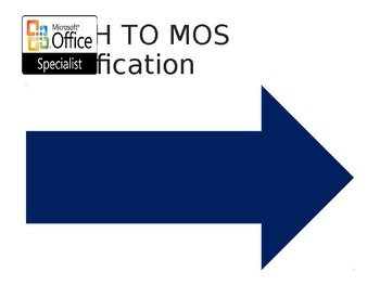 Preview of Microsoft Office Specialist - Certification Pathway Signage