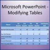 Modifying Tables Lesson Activity for Teaching Microsoft Po