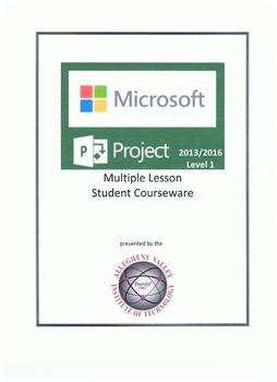 Preview of Microsoft Project Level 1 Student Courseware (2013 thru 2016)