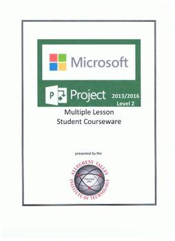 Preview of Microsoft Project Level 2 Student Courseware ( 2013 thru 2016)