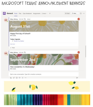 Preview of Microsoft Teams Announcement Banners (Background)