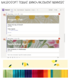 Microsoft Teams Announcement Banners (Background)