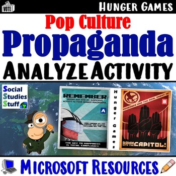 Preview of The Hunger Games Propaganda Analysis Activity | Microsoft Print and Digital
