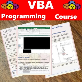 Preview of Microsoft VBA complete Curriculum for computer science and programming.