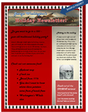 Holiday Newsletter Lesson Activity for Teaching Microsoft 