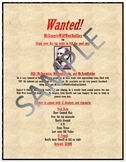 Wanted Poster Lesson Activity for Teaching Microsoft Word Skills