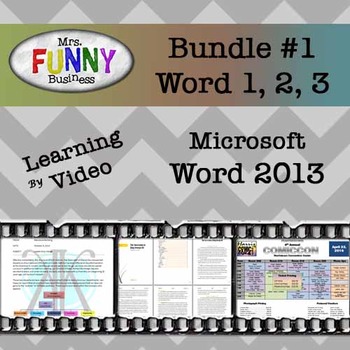 Preview of Microsoft Word 2013 Video Tutorial - Bundle #1