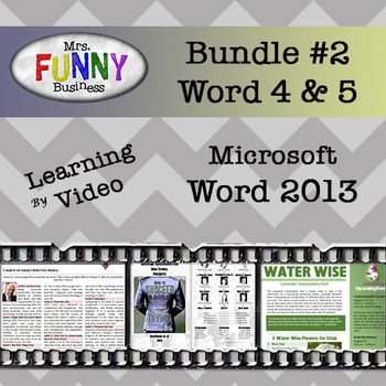 Preview of Microsoft Word 2013 Video Tutorial - Bundle #2