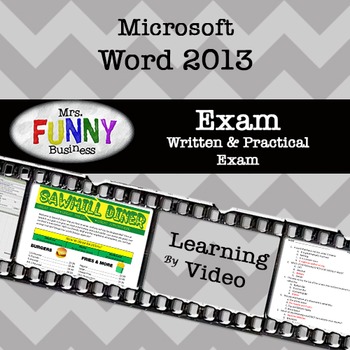 Preview of Microsoft Word 2013 Video Tutorial - EXAM