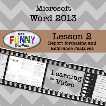 Preview of Microsoft Word 2013 Video Tutorial - Lesson 2
