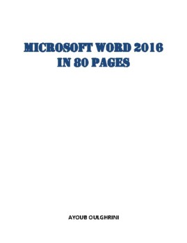 Preview of Microsoft Word 2016 In 80 Pages