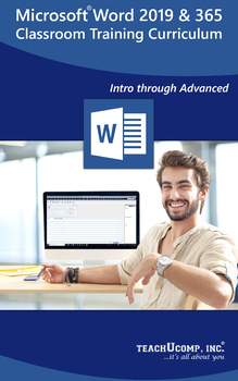 Preview of Microsoft Word 2019 and 365 Classroom Training Curriculum