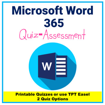 Preview of Microsoft Word 365 Icons Quiz - Microsoft Word 365 Toolbar Icons