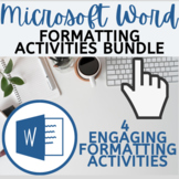 Microsoft Word Formatting Activities Bundle