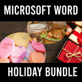 Microsoft Word Fun Holiday Projects BUNDLE - Thanksgiving,