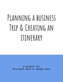 Microsoft Word PROJECT PACK: Planning a Business Trip & Cr