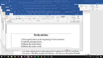 Preview of Microsoft Word Practice (5 Documents with increasing difficulty)