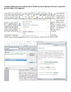 Preview of Microsoft Word Settings to teach Grammar - Step-by-step Guide