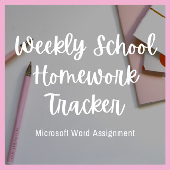 microsoft word homework assignment