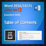 Tables in Microsoft Word