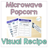 Microwave Popcorn Visual Recipe and Sequencing FREEBIE for