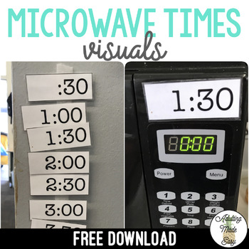 Preview of FREE Microwave Times Visuals