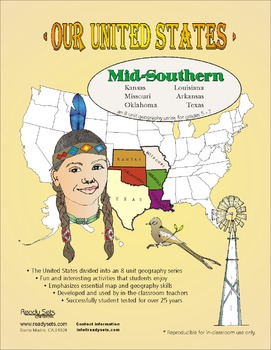 Preview of Mid-Southern States-'Our United States Series' 32-Page Booklet